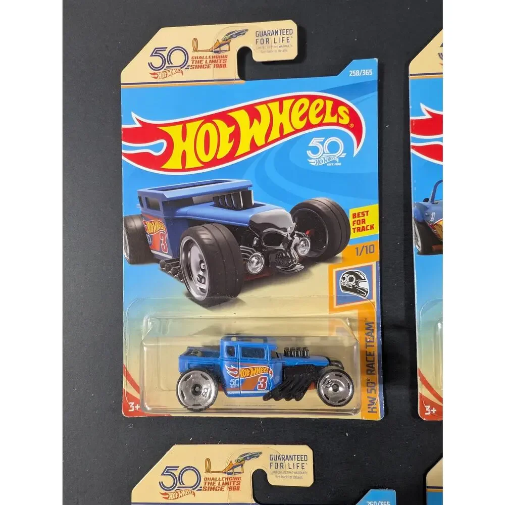 Hot Wheels 2018 HW 50th Race Team Lot of 5 Sealed Bone Shaker Corvette